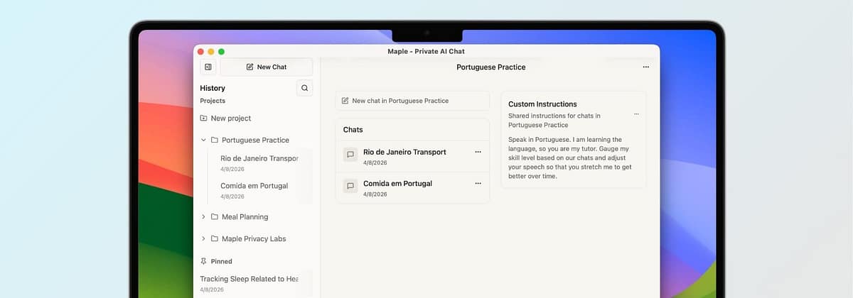 Maple AI Now Offers Private Projects and Pinned Chats